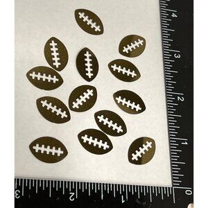 Football Fanci-Fetti Confetti 1 oz Brown metallic By Beistle table scatter 50227